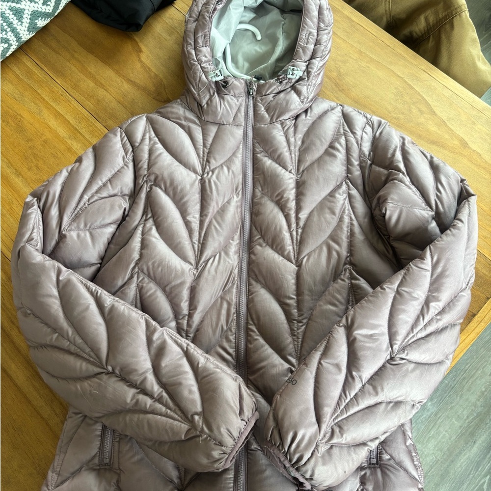 Eddie Bauer Women's Quilted Hooded Puffer Coat - Light purple